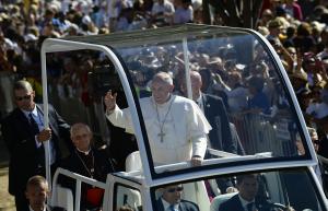 Pope visits poor at Washington's Catholic Charities