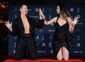 Katy Perry, Jeremy Scott take part in handprint ceremony