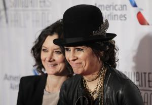 Sara Gilbert, wife Linda Perry bring son Rhodes to family event