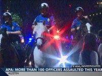 Austin - 100 Cops Assaulted - KXAN Screenshot