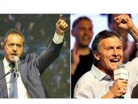 Daniel Scioli y Mauricio Macri AP Photos