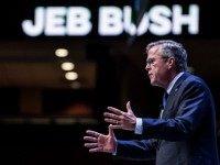 Former Florida Governor and republican presidential candidate Jeb Bush speaks to voters at the Heritage Action Presidential Candidate Forum September 18, 2015 in Greenville, South Carolina. Eleven republican candidates each had twenty five minutes to talk to voters Friday at the Bons Secours Wellness arena in the upstate of South Carolina. (Photo by