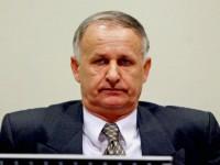 THE HAGUE, THE NETHERLANDS - APRIL 19: Bosnian general Radislav Krstic arrives at the War Crimes Tribunal April 19, 2004 in The Hague, The Netherlands. Krstic, convicted of genocide and sentenced to a 46-year sentence, is in court to hear the result of his appeal.