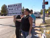 Richardson Protest - CBSDFW Screenshot