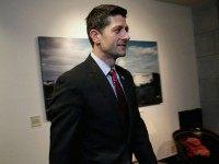 House Budget Committee Chairman Paul Ryan (R-WI) heads to the floor for a vote following a GOP conference meeting in the U.S. Capitol October 26, 2015 in Washington, DC. The White House and House Republicans may be nearing a two-year budget deal, according to published reports, that would avert a government shudown, increase defense spending by $80 billion and extend the debt limit to March 2017, clearing it away until after the 2016 elections. ()