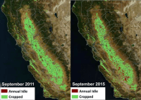 California idle farmland (NASA)