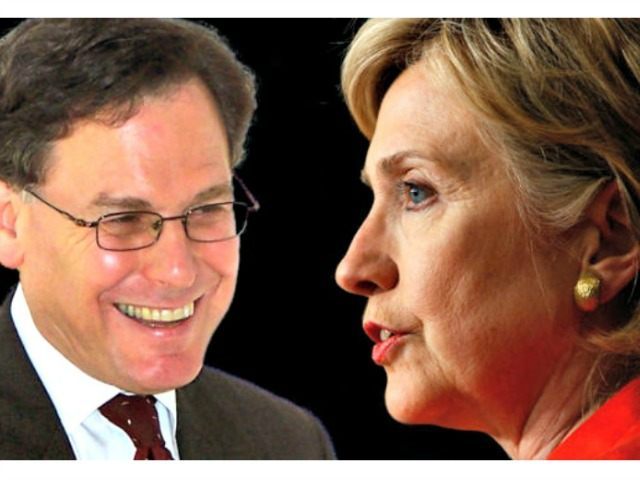 Sidney Blumenthal (L) and Hillary Clinton AP