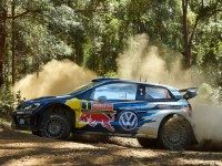 COFFS HARBOUR, AUSTRALIA - SEPTEMBER 13: Sebastien Ogier of France and Julien Ingrassia of France compete in their Volkswagen Motorsport Volkswagen Polo R WRC during Day Three of the WRC Australia on September 13, 2015 in Coffs Harbour, Australia.