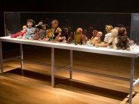 Dolls and Teddy Bears belonging to Jewish children victims of the Holocaust are displayed at 'Children in the Holocaust: Stars Without a Heaven', a new exhibition of the Yad Vashem Holocaust memorial museum, in Jerusalem, on April 12, 2015. The exhibition highlights the lives of the 1.5 million children who were murdered in the Holocaust, and the stories of those few who survived.