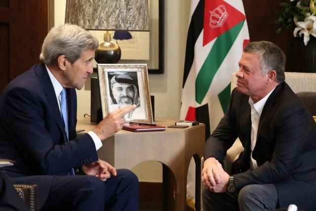 Abdullah II, John Kerry