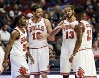 Joakim Noah, E'Twaun Moore, Pau Gasol, Jimmy Butler