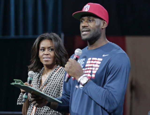 Michelle Obama, LeBron James
