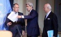 Sergey Lavrov, John Kerry, Staffan de Mistura