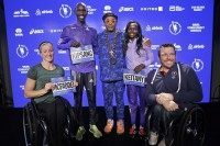 Wilson Kipsang, Mary Keitany, Kurt Fearnley, Tatyana McFadden, Spike Lee