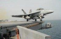 U.S. F-18 jet crashes near Royal Air Force base in Britain