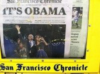 Obama on San Francisco Chronicle cover (torbakhopper / Flickr / CC)