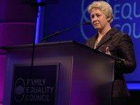 Mayor of Houston Annise Parker speaks onstage during the Family Equality Council's 2015 Los Angeles Awards dinner at The Beverly Hilton Hotel on February 28, 2015 in Beverly Hills, California.