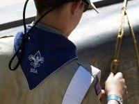 A Boy Scout works on a canoe at camp Maple Dell on July 31, 2015 outside Payson, Utah. The Mormon Church is considering pulling out of its 102 year old relationship with the Boy Scouts after the Boy Scouts changed it's policy on allowing gay leaders in the organization. Over 99% of the Boy Scout troops in Utah are sponsored by the Mormon Church. (Photo by )