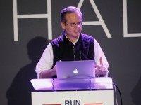 Lawrence Lessig, Harvard Law professor attends Lawrence Lessig Speech On Sen. Elizabeth Warren In 2016 on April 20, 2015 in New York City. (Photo by