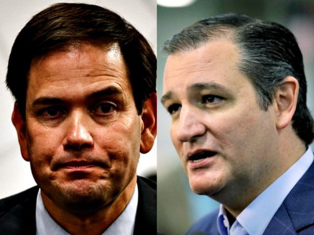 Ted Cruz (R) and Marco Rubio AP Photos