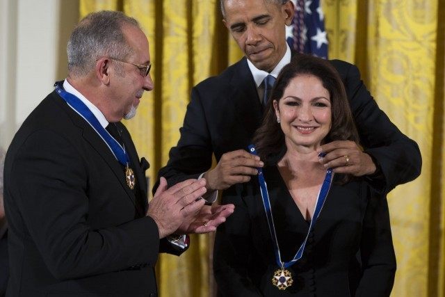 Barack Obama, Emilio Estefan, Gloria Estefan