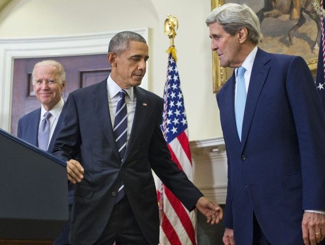 Barack Obama, John Kerry, Joe Biden
