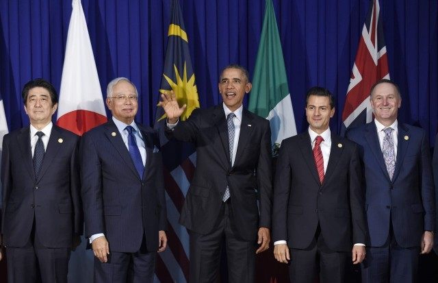 Barack Obama, Shinzo Abe, Najib Razak, Enrique Pena Nieto, John Key