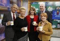 CHARLES GIBSON, JOAN LUNDEN, SANDY HILL, DAVID HARTMAM, NANCY DUSSAULT