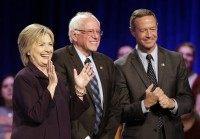 Hillary Rodham Clinton, Bernie Sanders, Martin O'Malley