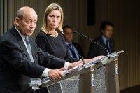 Jean-Yves Le Drian, Federica Mogherini