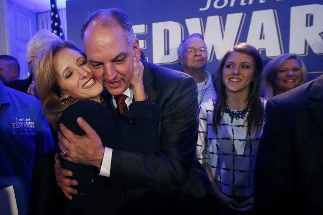 John Bel Edwards, Donna Edwards, Sarah Ellen Edwards