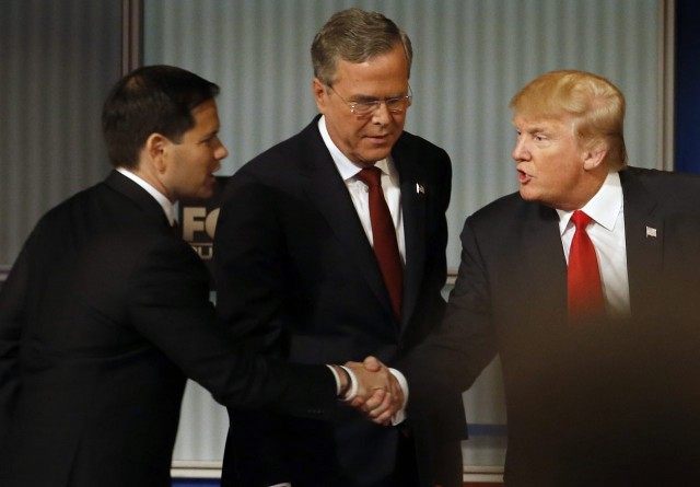 Marco Rubio, Donald Trump, Jeb Bush