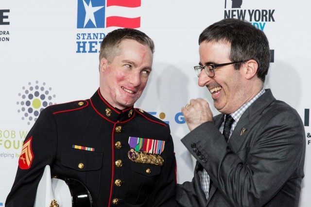 Marine corporal Aaron Mankin, John Oliver