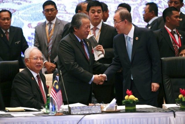 Najib Razak, Ban Ki-moon, Anifah Aman