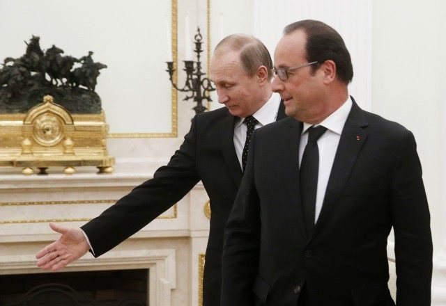 Vladimir Putin, Francois Hollande