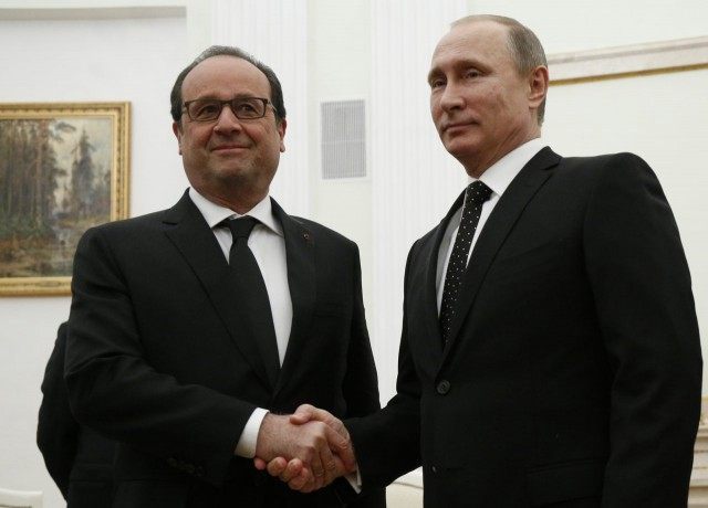 Vladimir Putin, Francois Hollande