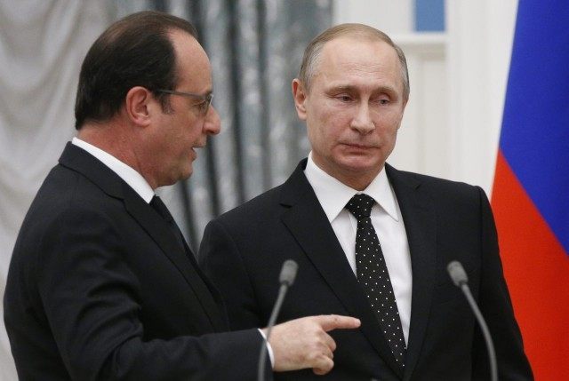 Vladimir Putin, Francois Hollande