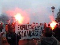 anti-islamist demonstrators france