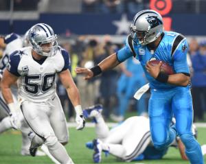 Panthers' Cam Newton displays 'dabbing' cleats against Cowboys