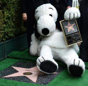 Snoopy gets a star on the Hollywood Walk of Fame