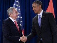 U.S. President Barack Obama Meets With President Raul Castro Of Cuba