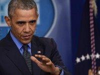 Barack Obama holds a press conference in the briefing room at the White House in Washington, DC, on December 18, 2015. AFP PHOTO/NICHOLAS KAMM / AFP / NICHOLAS KAMM (Photo credit should read