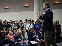 Republican presidential candidate Sen. Rand Paul (R-KY) speaks during a 'Students For Rand Rally' at George Washington University November 19, 2015 in Washington, DC. Sen. Paul continued to campaign for the Republican nomination for U.S. president. (Photo by )