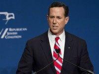 Rick Santorum, former senator of Pennsylvania, speaks during the 2016 Republican Jewish Coalition Presidential Candidates Forum in Washington, DC, December 3, 2015. AFP PHOTO / SAUL LOEB / AFP / SAUL LOEB (Photo credit should read