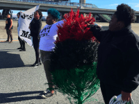 Black Christmas and Black Lives Matter on 405 (Jamilah King / Twitter)