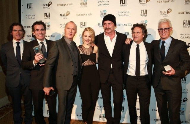 Billy Crudup, Brian d'Arcy James, Michael Keaton, Rachel McAdams, Liev Schreiber, Mark Ruffalo, John Slattery