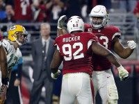 Calais Campbell , Frostee Rucker, Aaron Rodgers