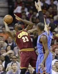 Kevin Durant, Enes Kanter, LeBron James