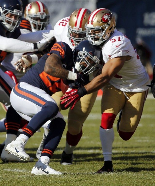 Matt Forte, Quinton Dial, Michael Wilhoite