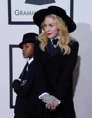 Madonna, son David perform 'songs for peace' near Paris attack site